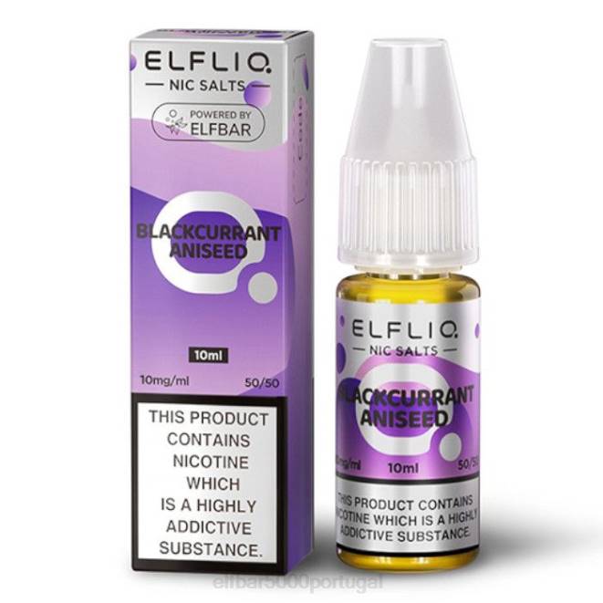sais elfbar elfliq nic - anis de groselha preta - 10ml-10 mg/ml | ELF BAR 5000 Preço J8BD177