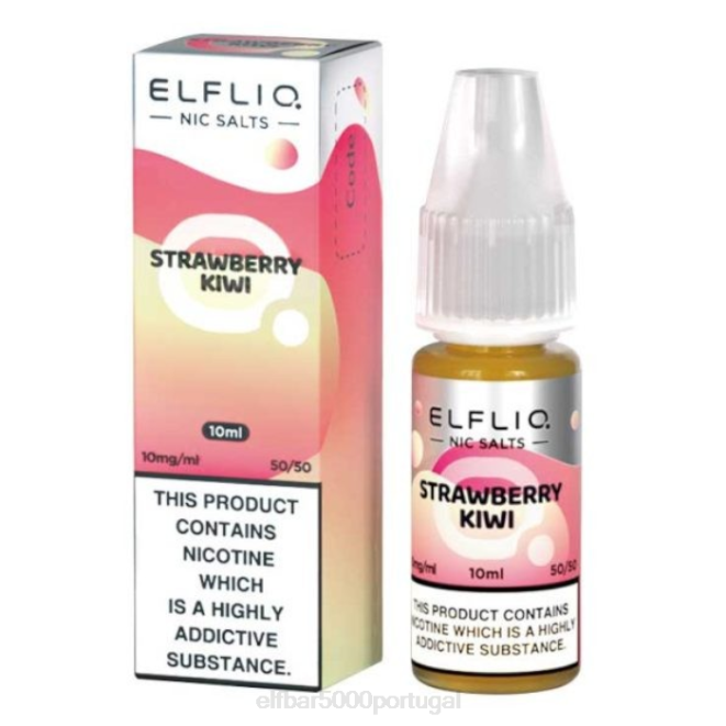 sais elfbar elfliq nic - kiwi morango - 10ml-10 mg/ml | ELFBAR Lisbon J8BD180