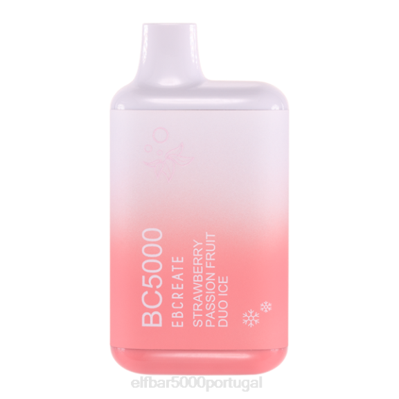 ELFBAR morango maracujá duo ice bc5000 consumidor - 50mg - único LJ2H28 | ELF BAR 10000 Sabores