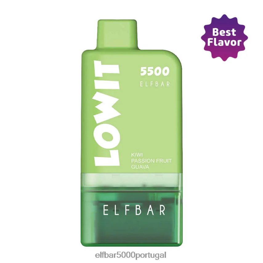 ELFBAR kit de cápsulas pré-preenchidas lowit 5500 2%nic kiwi maracujá goiaba kiwi maracujá goiaba + bateria verde 44FF8Z136 | ELF BAR 10000 Sabores