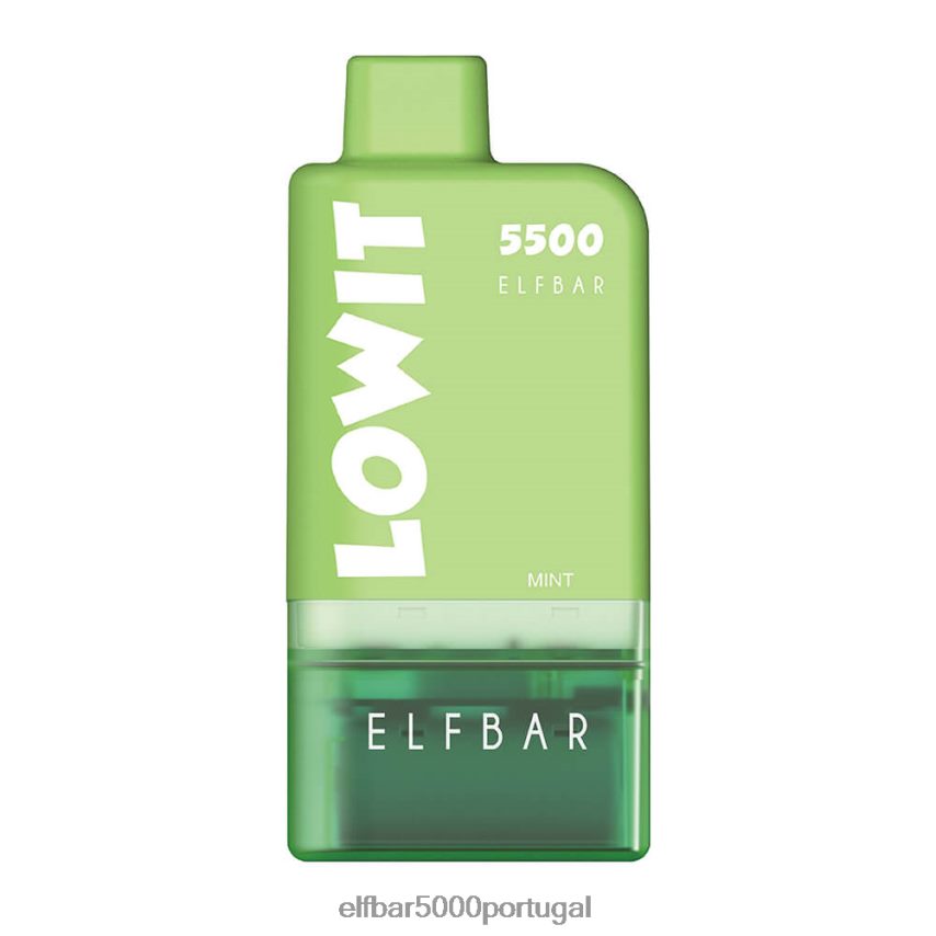 ELFBAR kit de pod pré-preenchido lowit 5500 2%nic hortelã 44FF8Z127 | ELF BAR 5000 Portugal