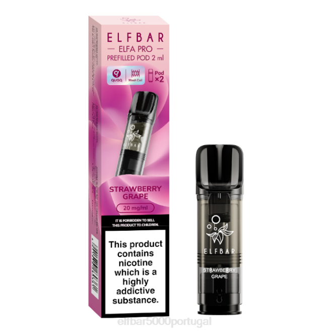 elfbar elfa pro cápsulas pré-cheias - 20 mg - 2 unidades | ELFBAR Onde Comprar J8BD94 uva morango