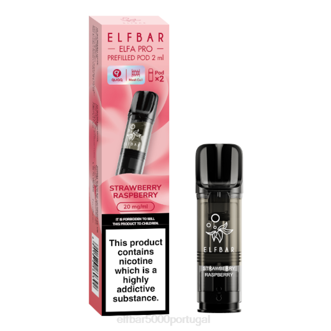 elfbar elfa pro cápsulas pré-cheias - 20 mg - 2 unidades | ELF BAR Vape Portugal J8BD83 framboesa morango