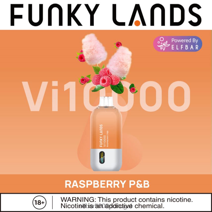 ELFBAR Funky Lands vape descartável vi10000 puffs framboesa p&b 44FF8Z167 | ELFBAR Lisboa