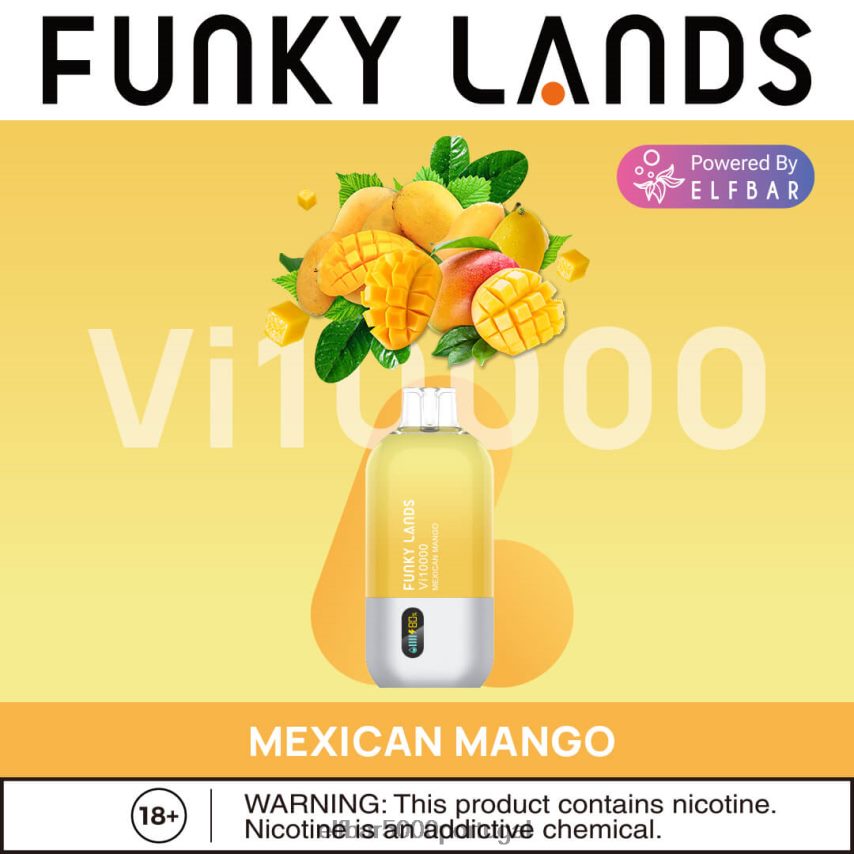 ELFBAR Funky Lands vape descartável vi10000 puffs manga mexicana 44FF8Z166 | ELFBAR Onde Comprar