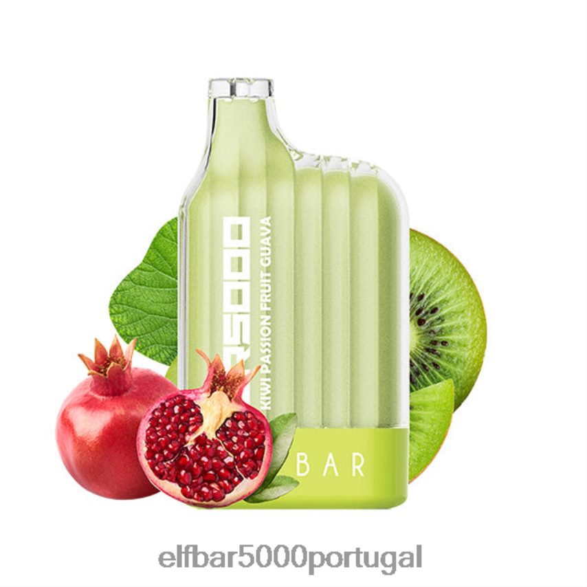 ELFBAR cr5000 vape descartável 5000 baforadas kiwi maracujá goiaba 44FF8Z31 | ELF BAR 1500 Portugal