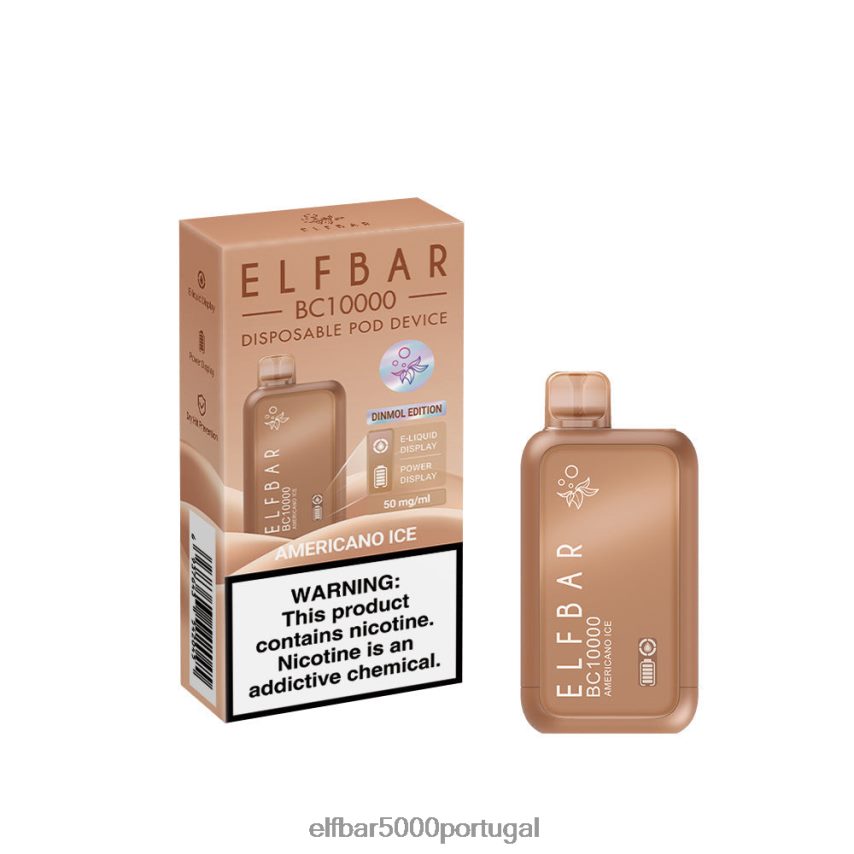 ELFBAR melhor sabor descartável vape bc10000 ice series gelo americano 44FF8Z3 | ELFBAR Portugal