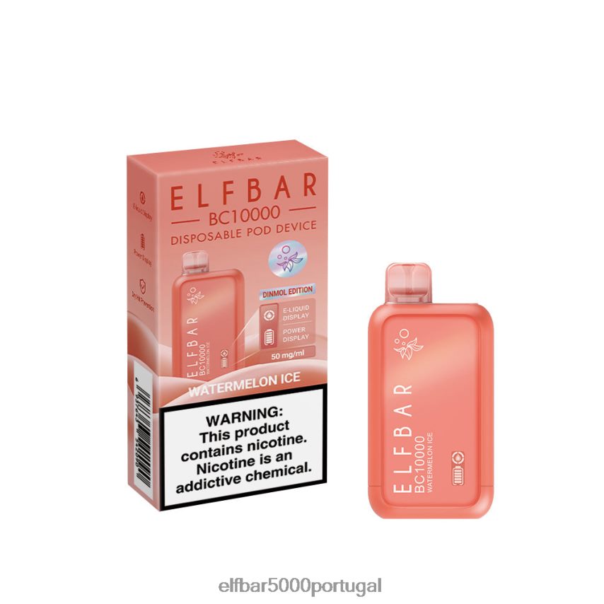 ELFBAR melhor sabor descartável vape bc10000 ice series gelo de melancia 44FF8Z9 | ELF BAR 4000 Portugal