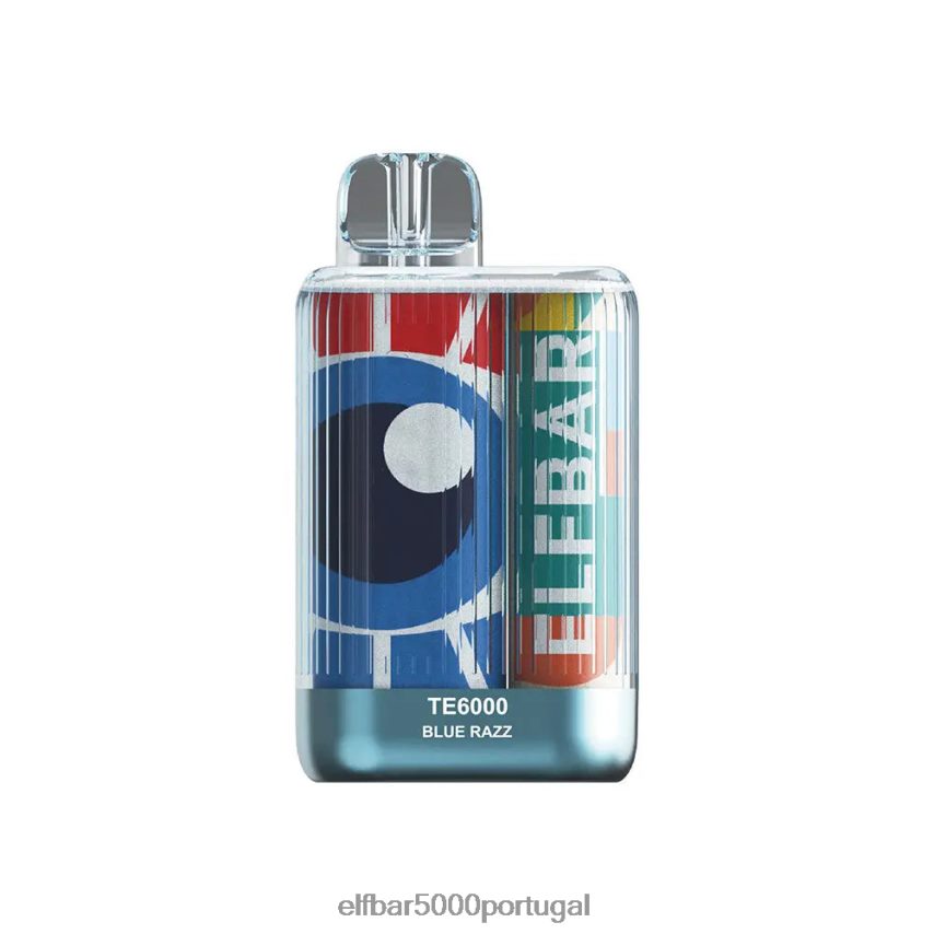 ELFBAR vape descartável te6000 sopros cabelo azul 44FF8Z91 | ELF BAR 5000 Portugal