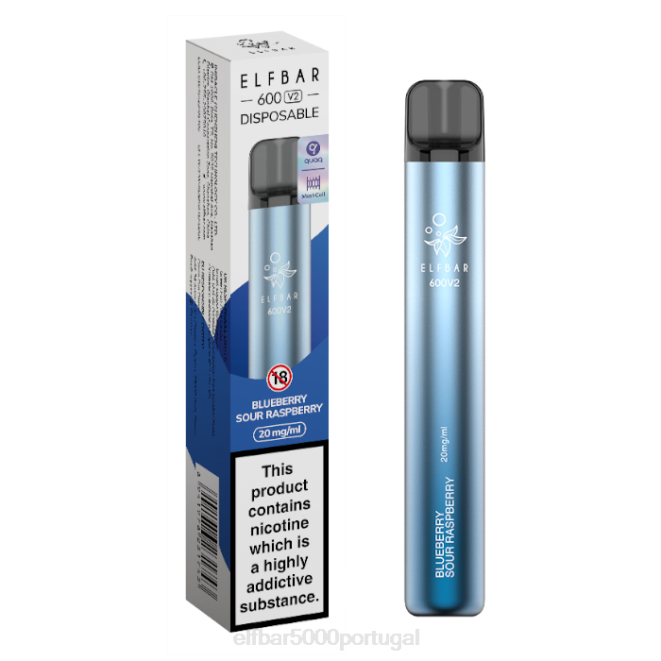 vaporizador descartável elfbar 600v2 - 20mg | ELF BAR 10000 Sabores J8BD10 framboesa azeda de mirtilo